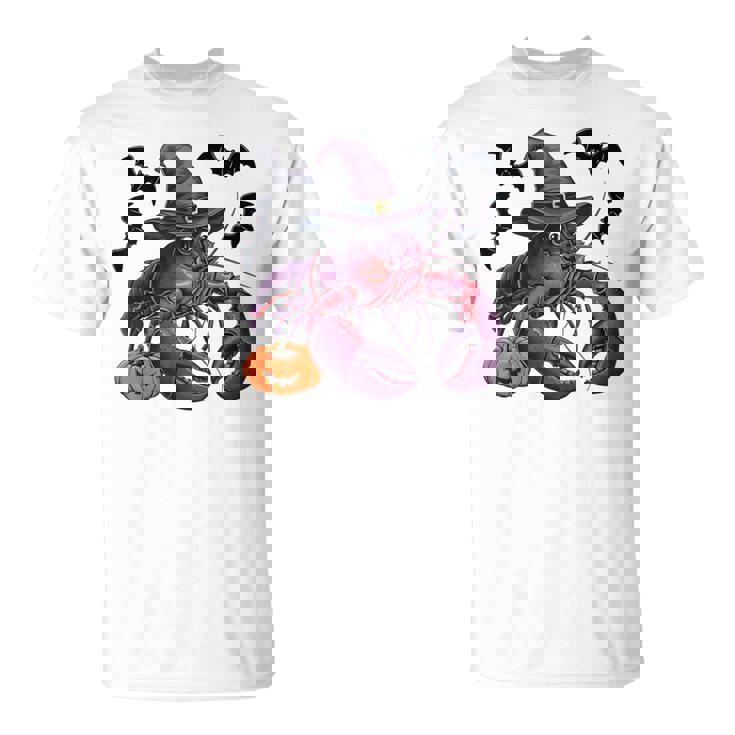 Lobster Halloween Costume Scary Pumpkin Bat Witch T-Shirt