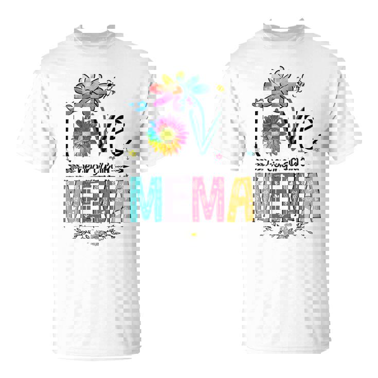 I Love Being Called Mema Daisy Flower Cute Mother's Day T-Shirt