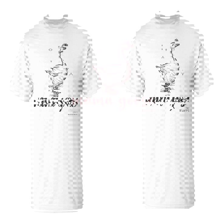 Mama Goose Est 2025 Mother's Day New Mama Mommy Mom To Be T-Shirt