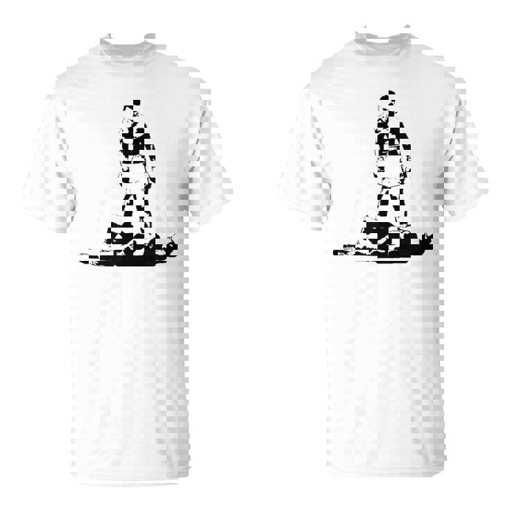 Muhammed T Leyenda Del Boxeo Ali Graffiti De Un KO Sin Mangas Camiseta unisex