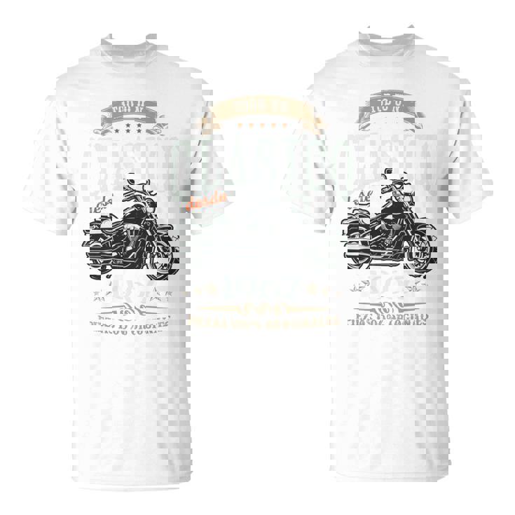 Nacido En 1967 58 Años Cumpleaños Moto Biker Hombre Motero Manga Larga Camiseta unisex