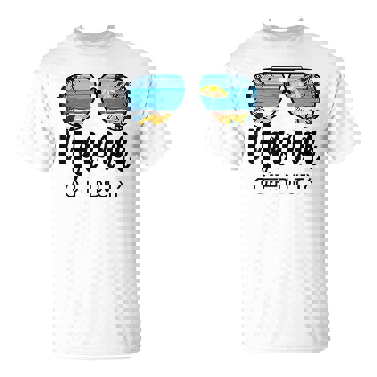 Nana Off Duty Sunglasses Palm Tree Beach Sunset Mother's Day T-Shirt