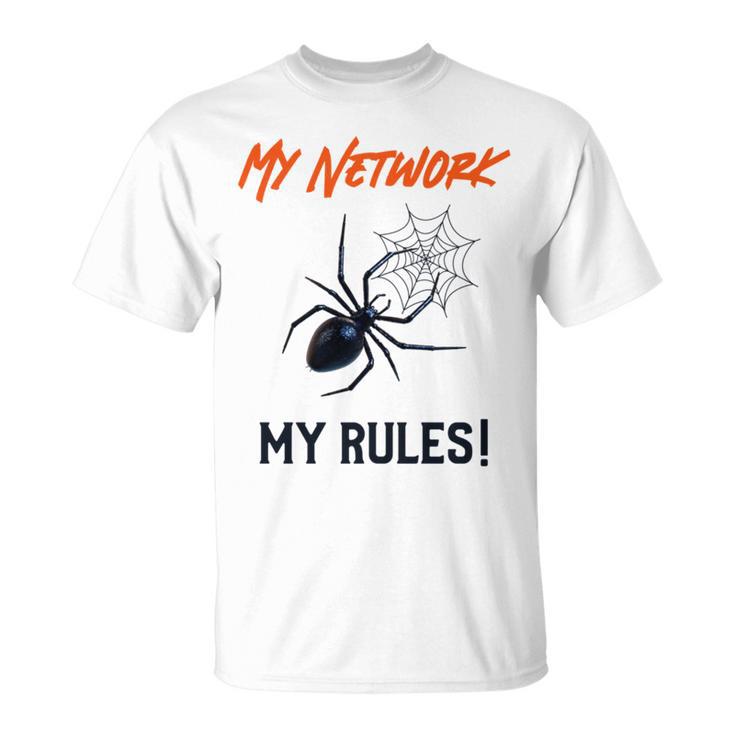 My Network My Rules Lustiges It Cyber Security T-Shirt