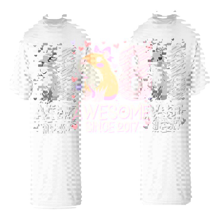 Niños Regalos De Capibara De 8 Años Para Niñas Fiesta De 8 Cumpleaños Camiseta unisex