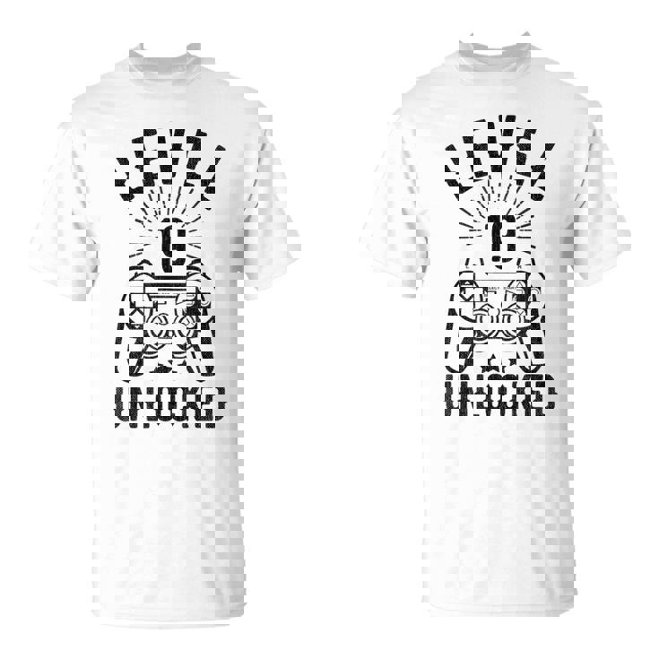 Nivel 19 Desbloqueado Boda Del 19º Aniversario Camiseta unisex