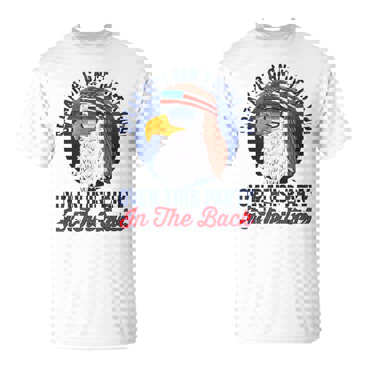 Redneck 4th Of July American Flag USA Eagle Mullet T-Shirt