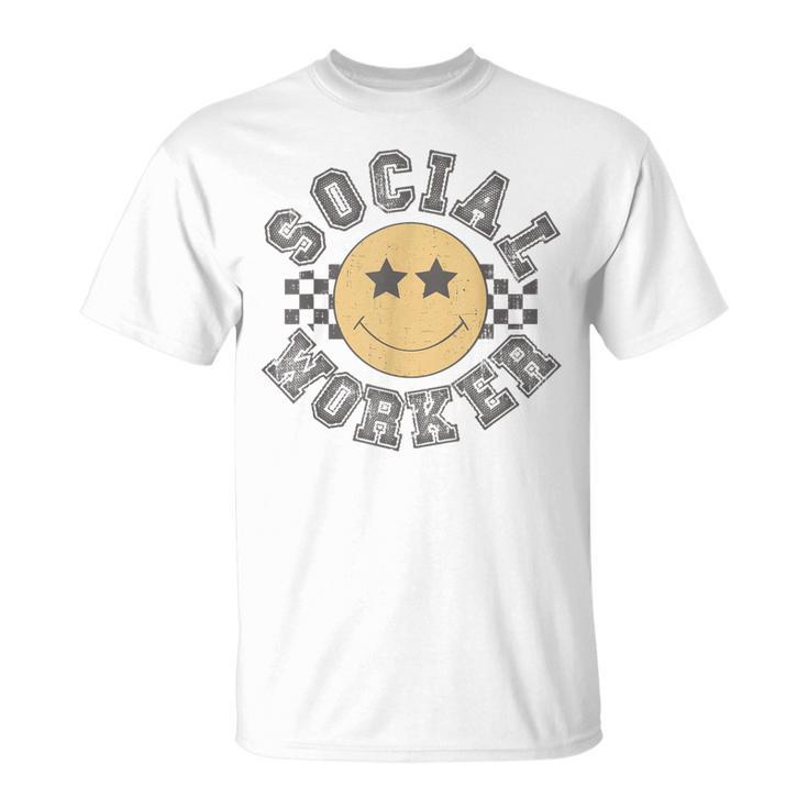 Retro Social Worker Caseworker Public Servant Social Work T-Shirt