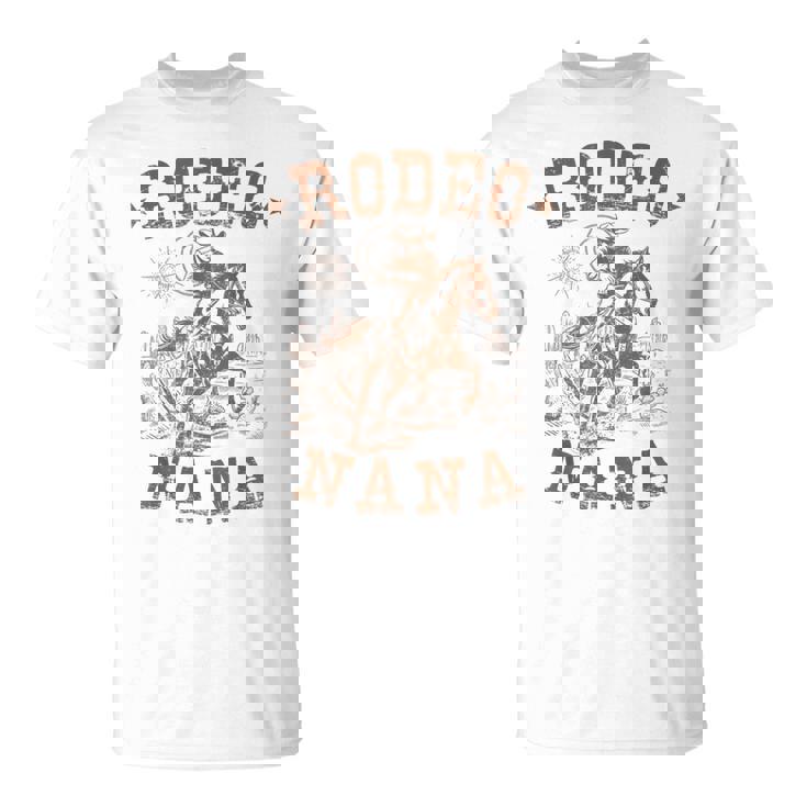 Rodeo Nana Western Cowboy Family Matching Mother's Day T-Shirt