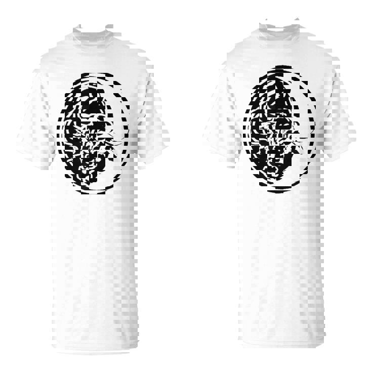 Silueta De Toro Negro En Estilo De Tatuaje Tribal Camiseta unisex