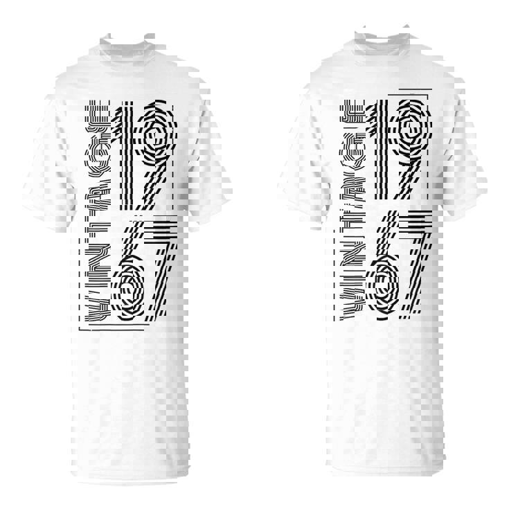Sintage De 1967 Para Retro Divertidas Cumpleaños De 1967 Camiseta unisex