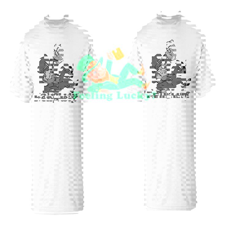 St Patrick's Day Feeling Lucky Leprechaun T-Shirt