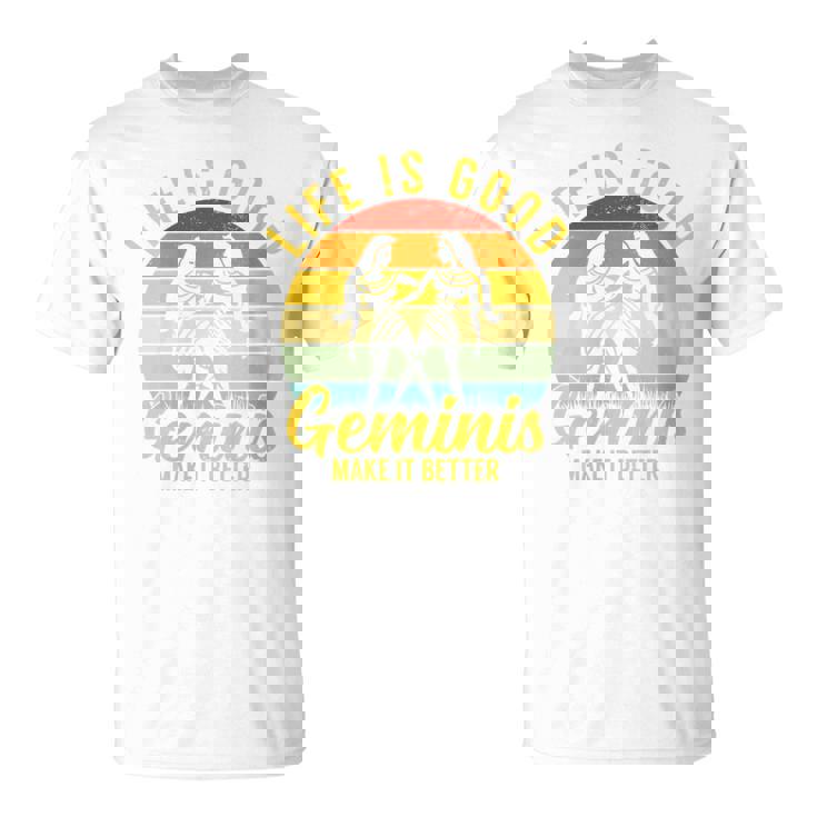 Suivi De Gémeauxintage Laie Est Un Bon Symbole Du Zodiaque T-Shirt