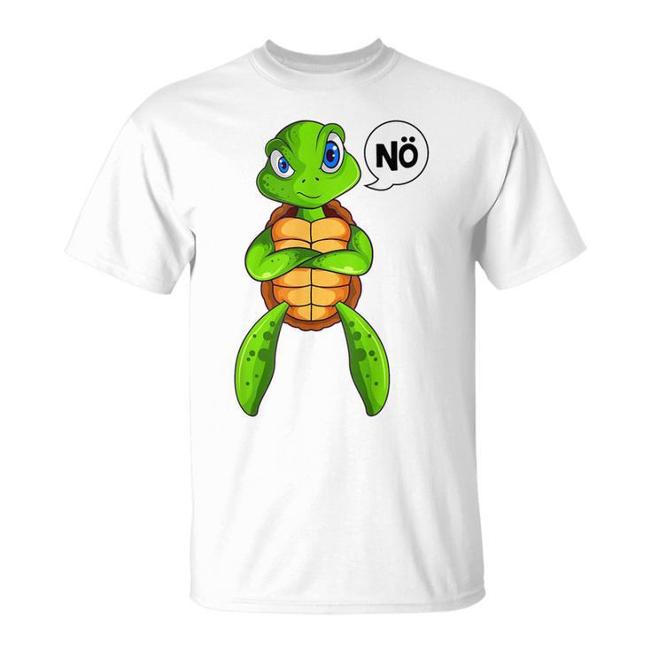 Turtle Nö Children's For Girls And Boys Green S T-Shirt