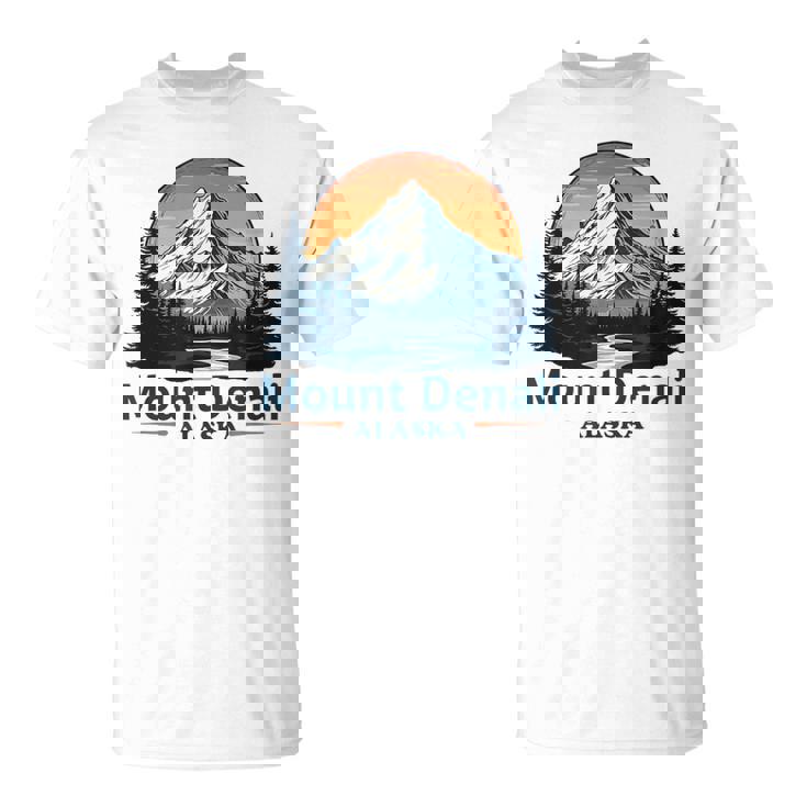 Vintage Mt Denali National Park Alaska Mountain Souvenir T-Shirt