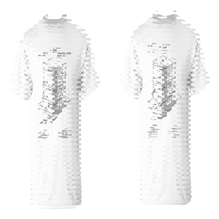 Vintage Patent Print 1885 Bee Hive Beekeeper T-Shirt