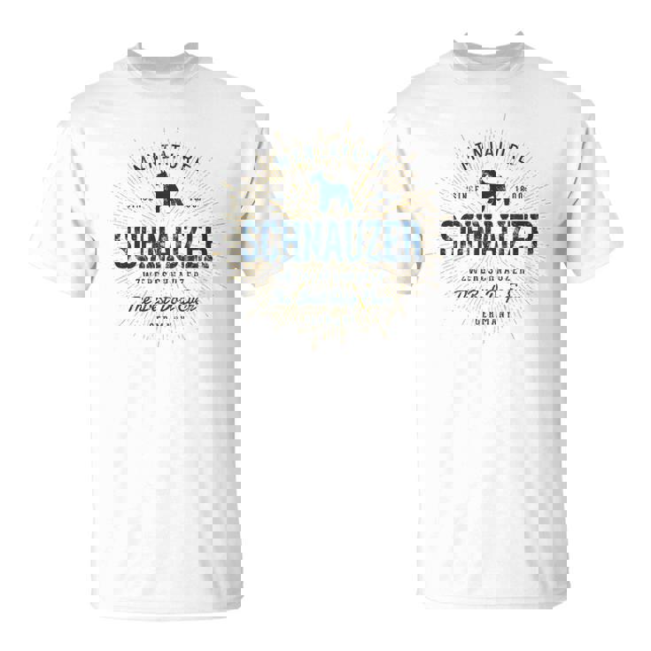 Vintage Schnauzer Miniatura Retro Camiseta unisex