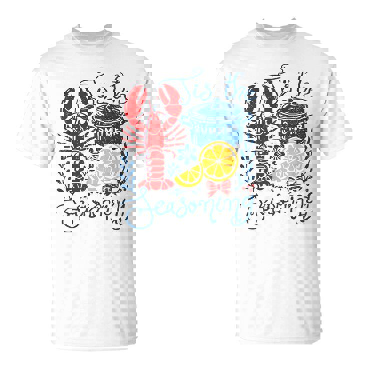 Vintage Tis The Season Summer Vibes Crawfish Season T-Shirt