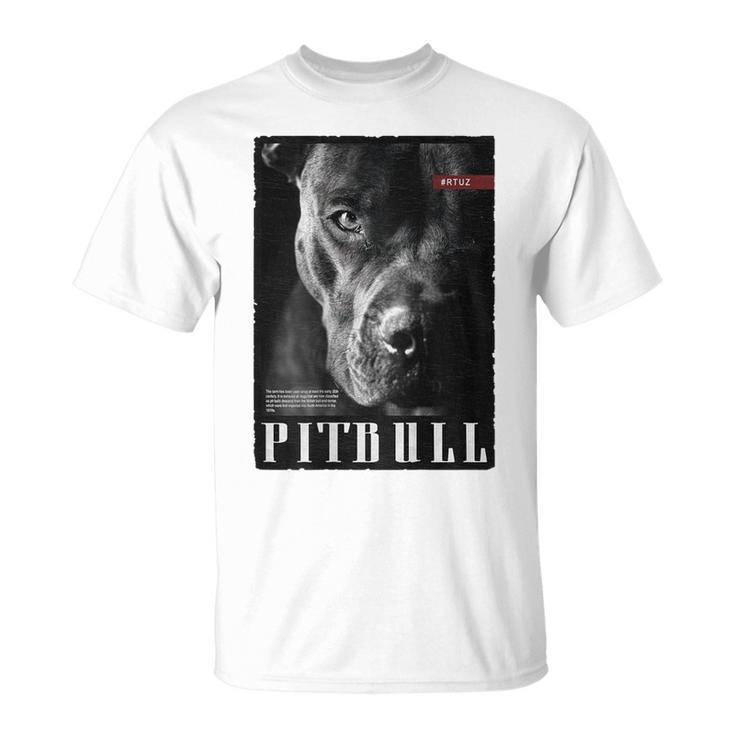 Wild Dog Terrier Bulldog Dog Owner Backprint Pitbull T-Shirt