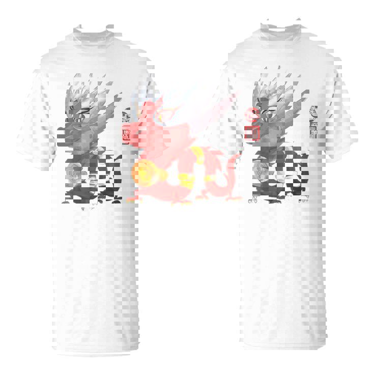 Year Of The Dragon Chinese Zodiac Animal Horoscope Red Seal T-Shirt
