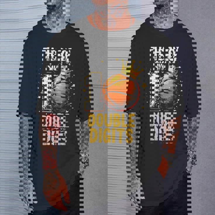 10Th Birthday Boys This Boy Double Digits Ten Year Old T-Shirt Gifts for Him