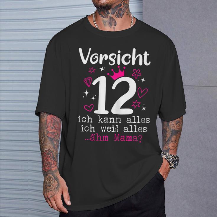 12 Geburtstag Mädchen -Orsicht 12 Jahre Nager T-Shirt Geschenke für Ihn