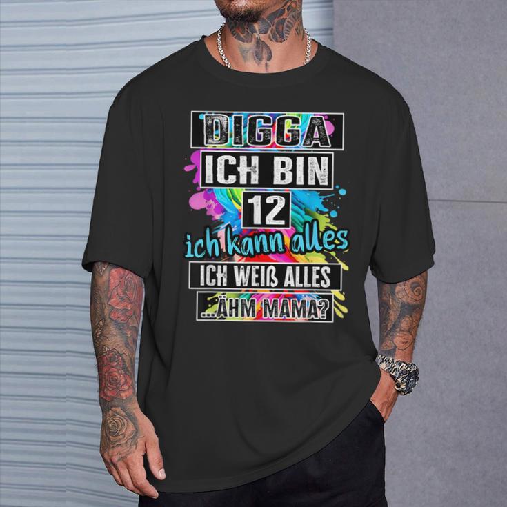 12Th Birthday Girl Boy Digga I Am 12 Years T-Shirt Geschenke für Ihn