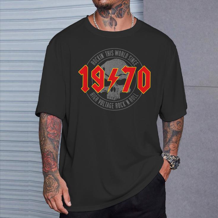 1970Intage Birthday Rock And Roll Heavy Metal T-Shirt Geschenke für Ihn