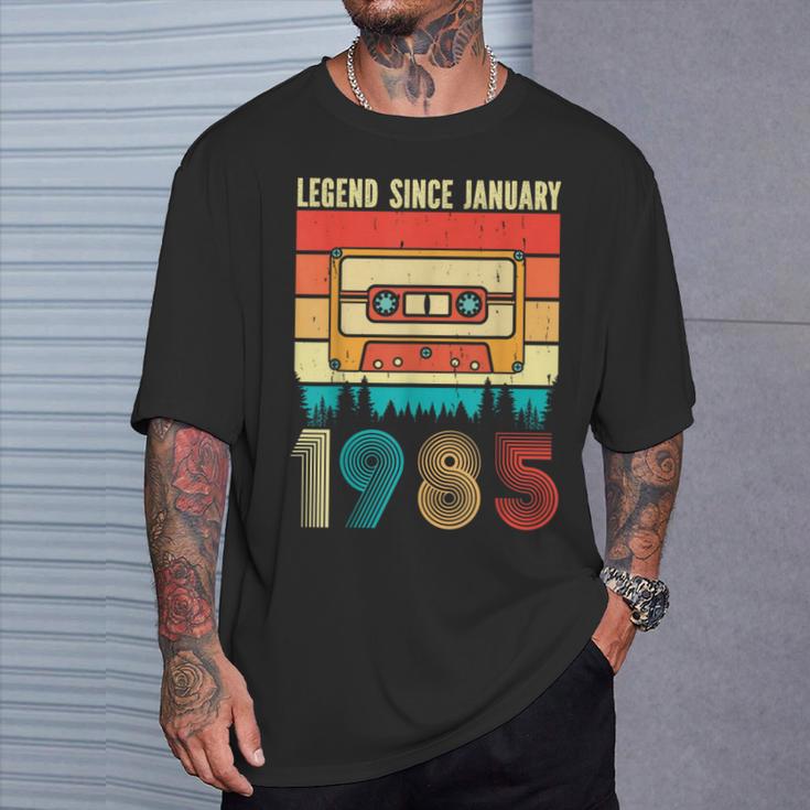 40 Years Old Legend Since January 1985 40Th Birthday T-Shirt Geschenke für Ihn