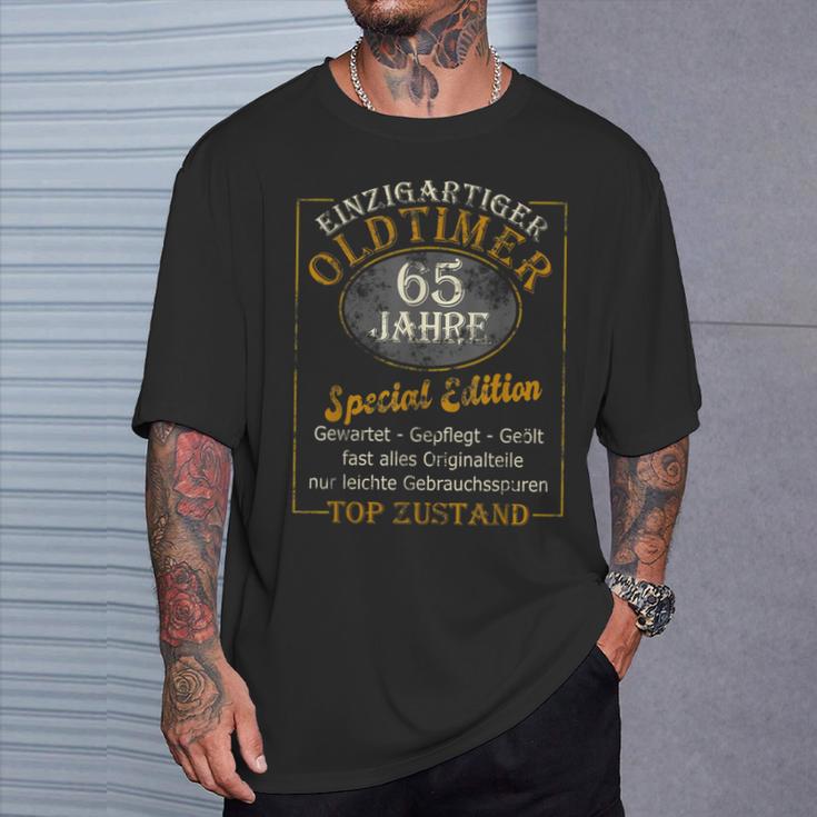 65Th Birthday Man 65 Years Oldtimer 65Er Papa Grandpa T-Shirt Geschenke für Ihn