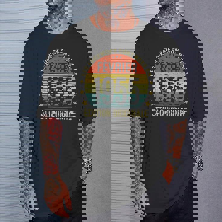 70 Ans Cadeau Homme Les Legendes Sont Nées En Février 1955 T-Shirt Cadeaux pour lui