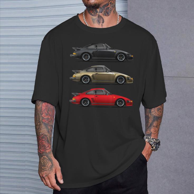 930 Turbo 911 992 964 996 4Th Of July American T-Shirt Geschenke für Ihn