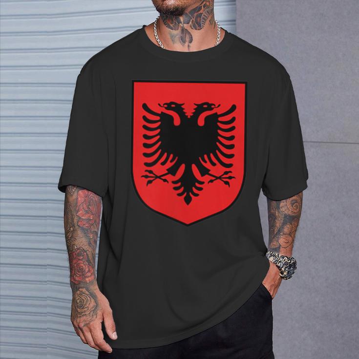 Albania Flag Alban Kosovo Albanian Shqiptar T-Shirt Geschenke für Ihn