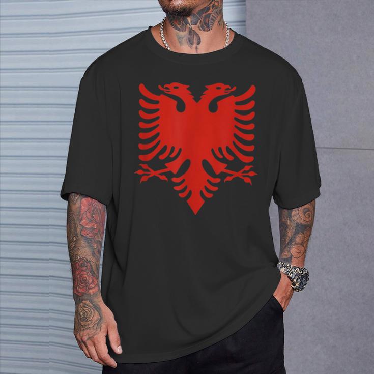 Albanian Flag Albania Eagle Shqip Shqiponja Albania T-Shirt Geschenke für Ihn