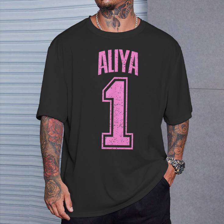 Aliya Supporter Number 1 Biggest Fan T-Shirt Geschenke für Ihn