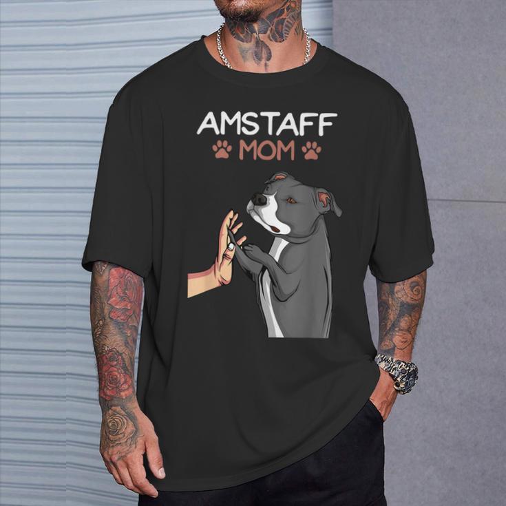 American Staffordshire Terrier Mama Amstaff Dog T-Shirt Geschenke für Ihn