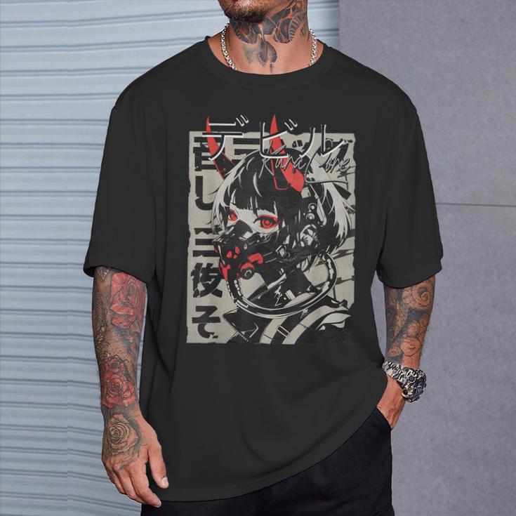 Anime Manga Streetwear Cyberpunk Aesthetic Techwear Harajuku T-Shirt Geschenke für Ihn