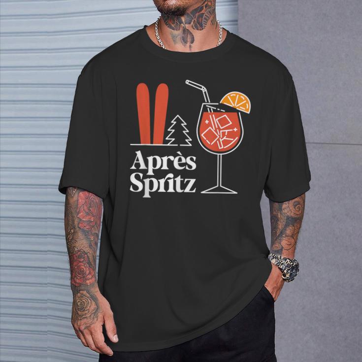 Après Spritz X Aperölchen Spritz & Skiing Skier Ski T-Shirt Geschenke für Ihn