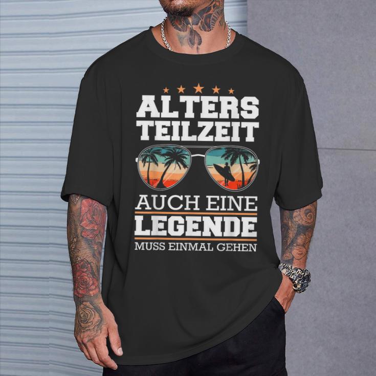 Atz Altersteilzeit Auch Eine Legende Muss Einmal Gehen T-Shirt Geschenke für Ihn