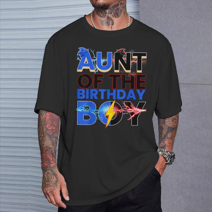 Aunt Of The Birthday Boy Hedgehog Family Party Decorations T-Shirt Gifts for Him Aunt Of The Birthday Boy Hedgehog Family Party Decorations T-Shirt Gifts for Him