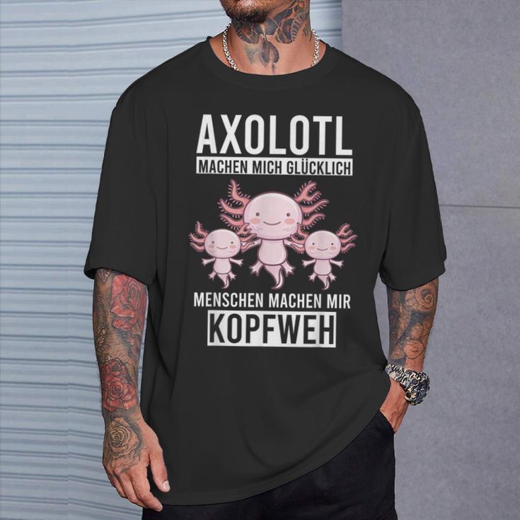 Axolotl Aquaristik Axolotlbreeder T-Shirt Geschenke für Ihn