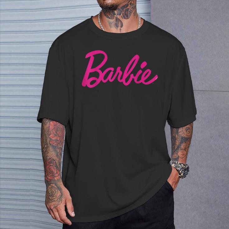 Barbie Official Barbie Logo Ladies Multi Colour T-Shirt Geschenke für Ihn