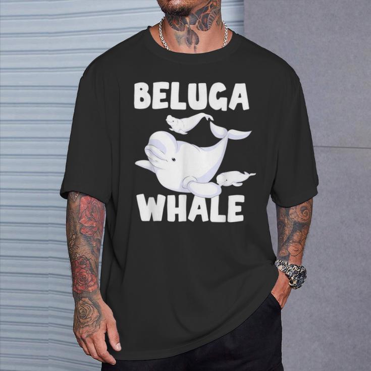 Beluga Whale Ocean Animal Lover Sea Animal Mammal Beluga T-Shirt Geschenke für Ihn