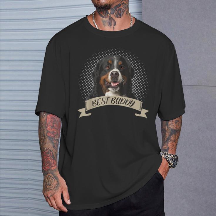 Bernese Mountain Dog Best Friend Dog Portrait T-Shirt Geschenke für Ihn