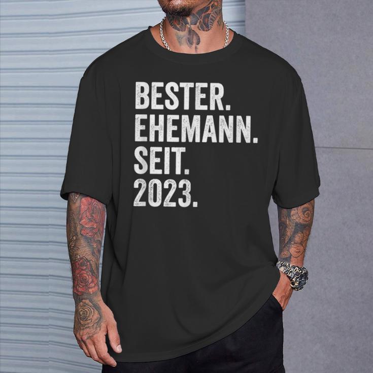 Best Husband Since 2023 1 Wedding Anniversary 1 Year T-Shirt Geschenke für Ihn