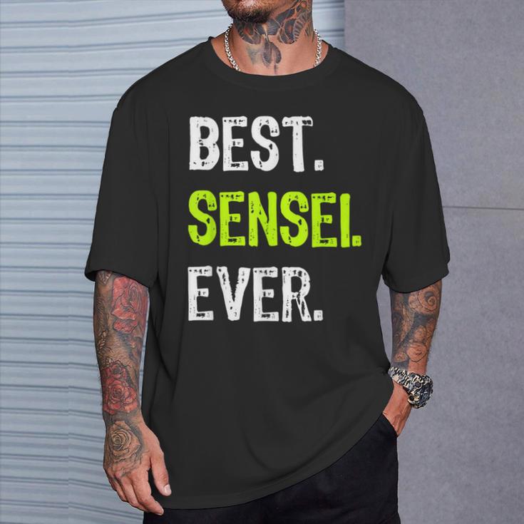 Best Sensei Ever Martial Arts Teacher T-Shirt Geschenke für Ihn