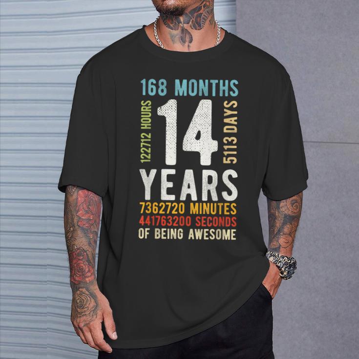 Birthday 14 14 Years Boys Girls T-Shirt Geschenke für Ihn