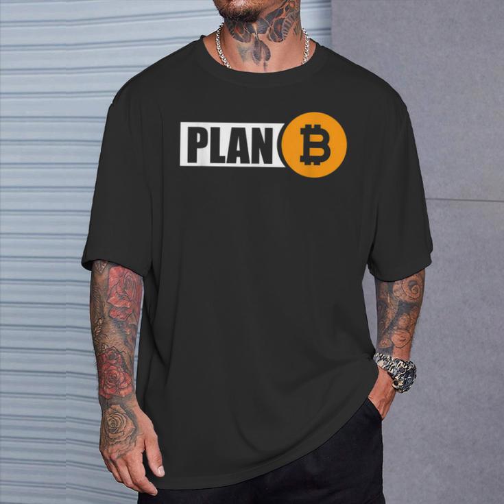 Bitcoin Plan B Cryptocurrency Investor Btc Merchant T-Shirt Geschenke für Ihn