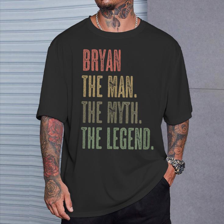 Bryan The Man The Myth The Legend Mythos Legend Name T-Shirt Geschenke für Ihn