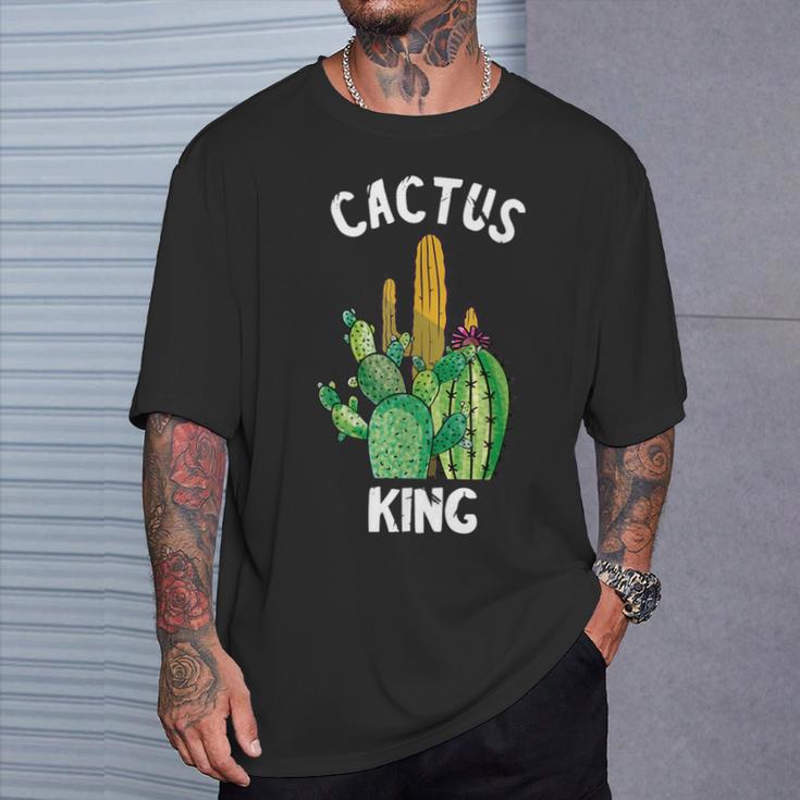 Cactus King Cactus Cactus Gardener Plants Cactus T-Shirt Geschenke für Ihn