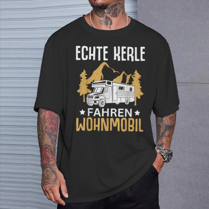 Campen Echte Kerle Fahren Wohnmobil Camping T-Shirt Geschenke für Ihn